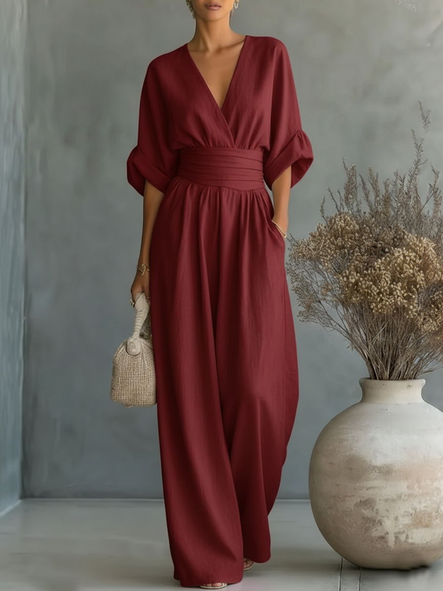Mono para Mujer | Escote en V, Estilo Minimalista
