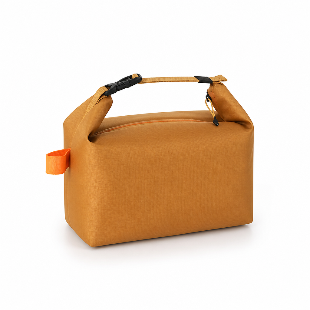 Opvouwbare thermische lunchtas met rits en handvat