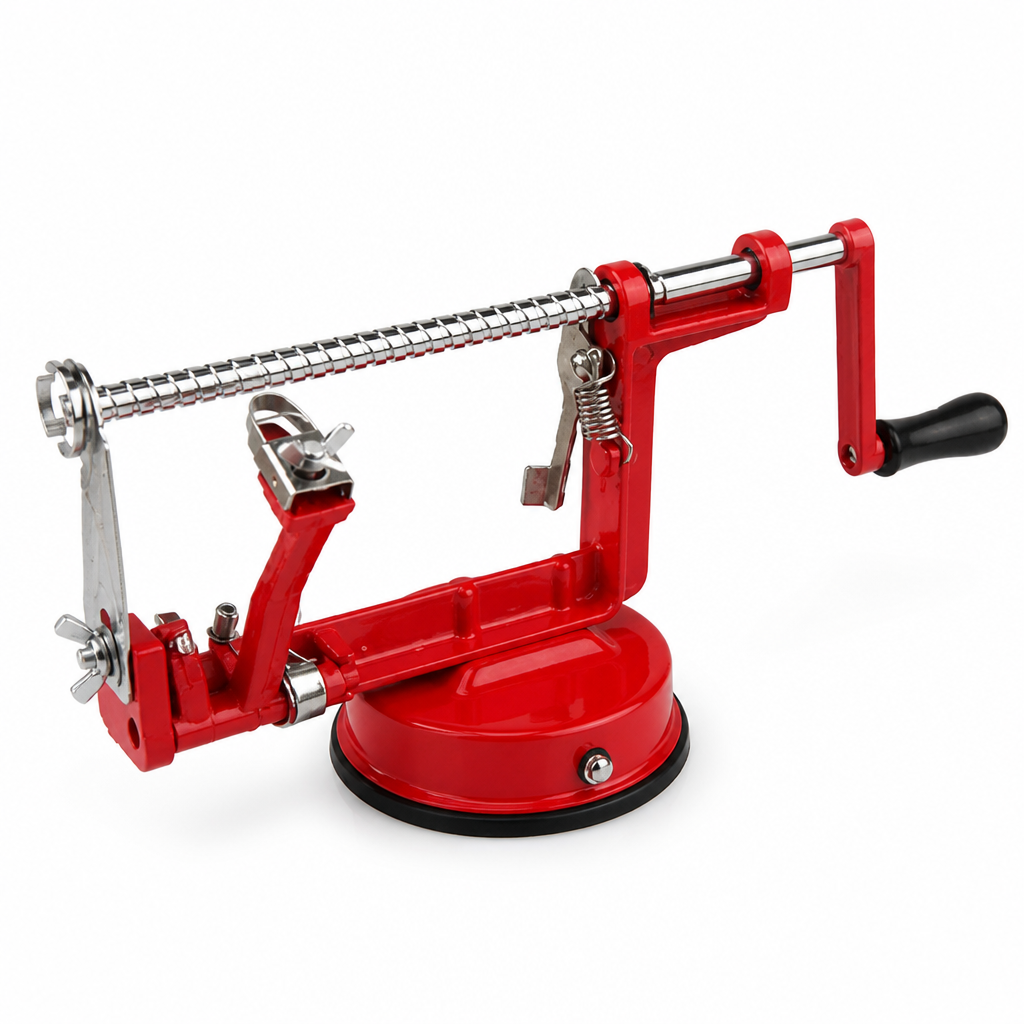 Handmatige 3-in-1-appelschiller met zuignap