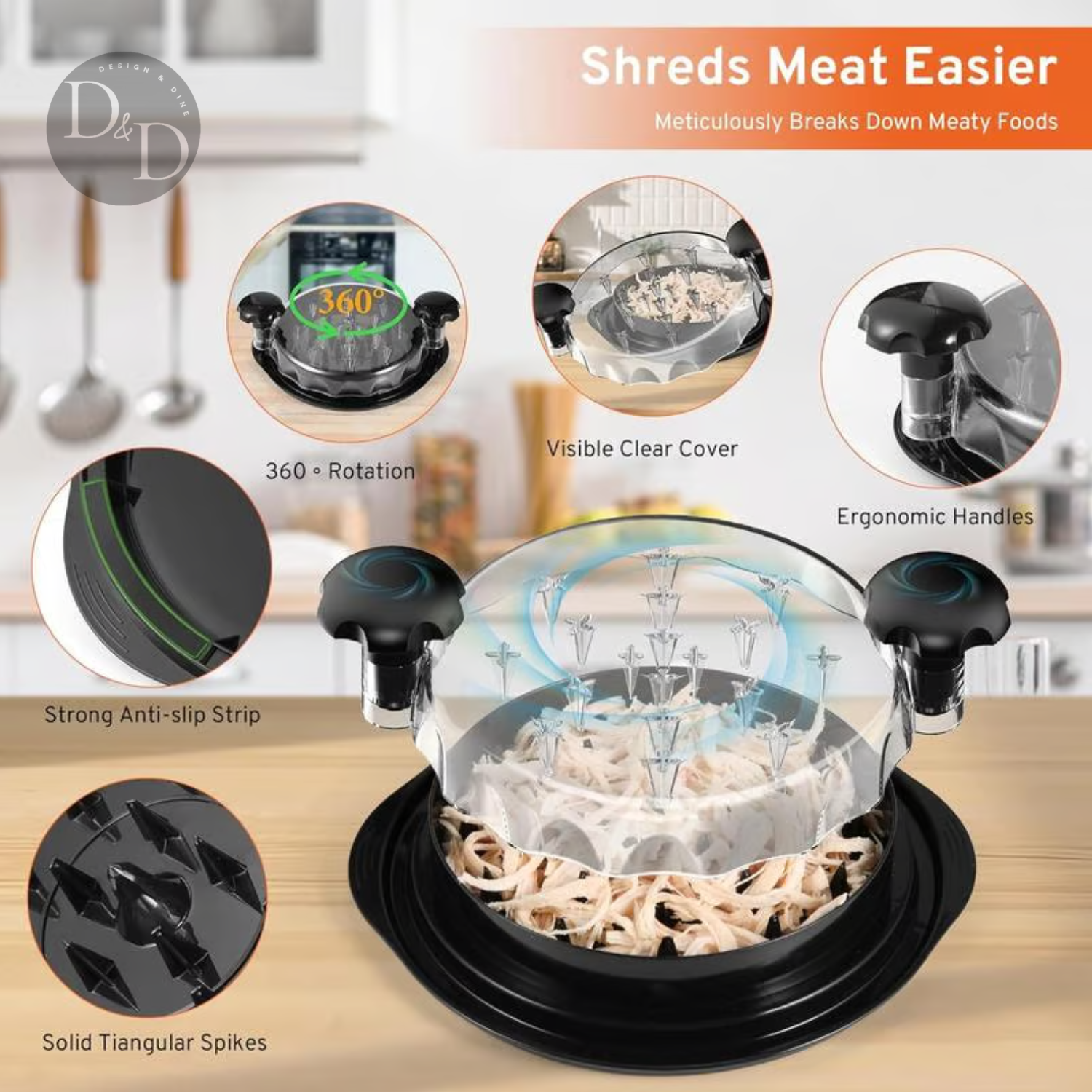 Featherease - ¡carne desmenuzada en segundos!