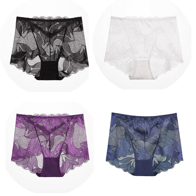 Culotte de encaje para mujer con refuerzo de algodón