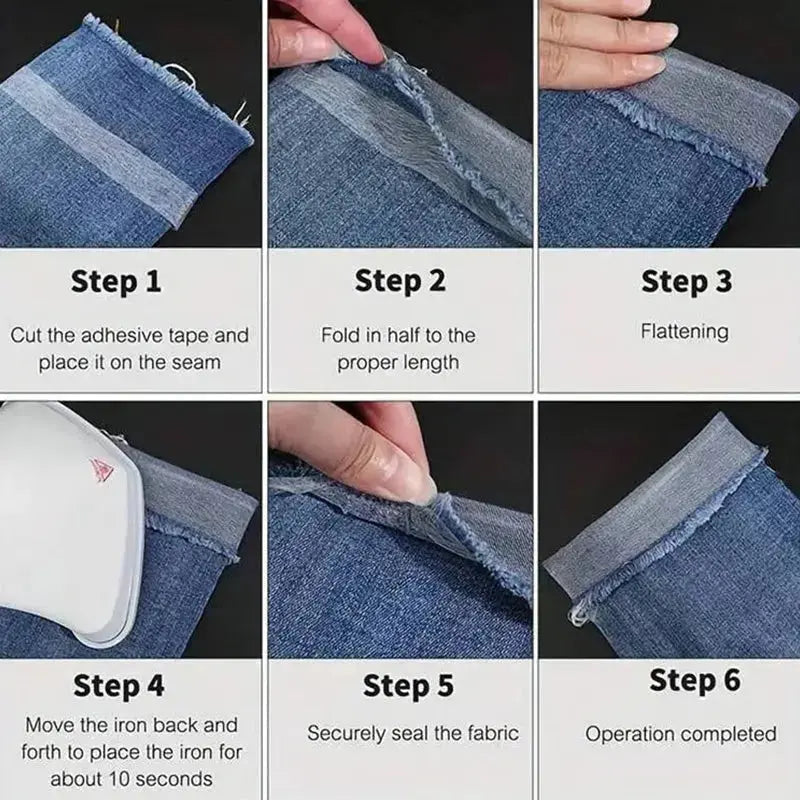Cinta Termofusible de Doble Cara para Dobladillos y Manualidades