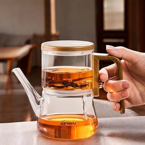 Tetera Magnética de Vidrio Borosilicato Gianixi