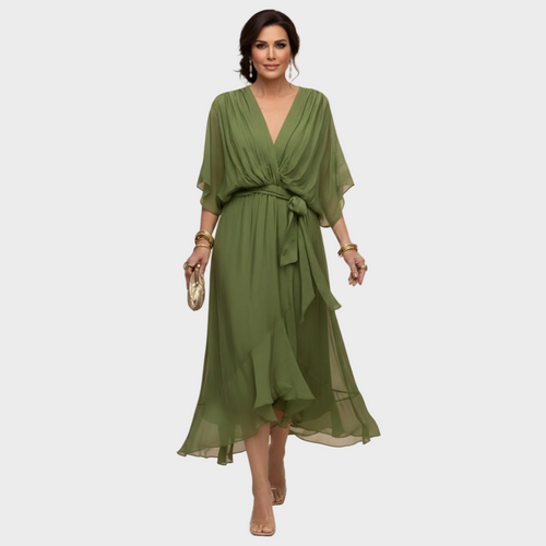 Vestido Fluido para Mujer | Escote en Forma de V