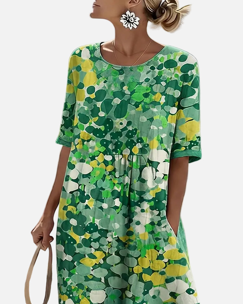 Vestido Midi Floral para Mujer | Suelto y Ligero