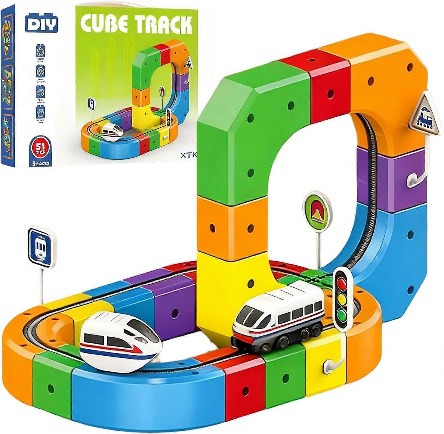 CuboRail DIY – Pista de construcción creativa para niños