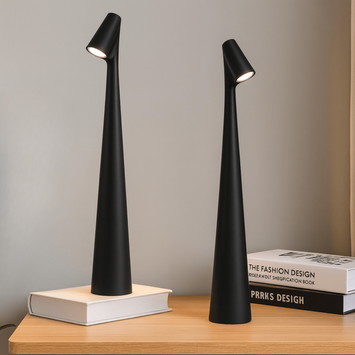 Lámpara de mesa de metal – Recargable y elegante para interiores y exteriores