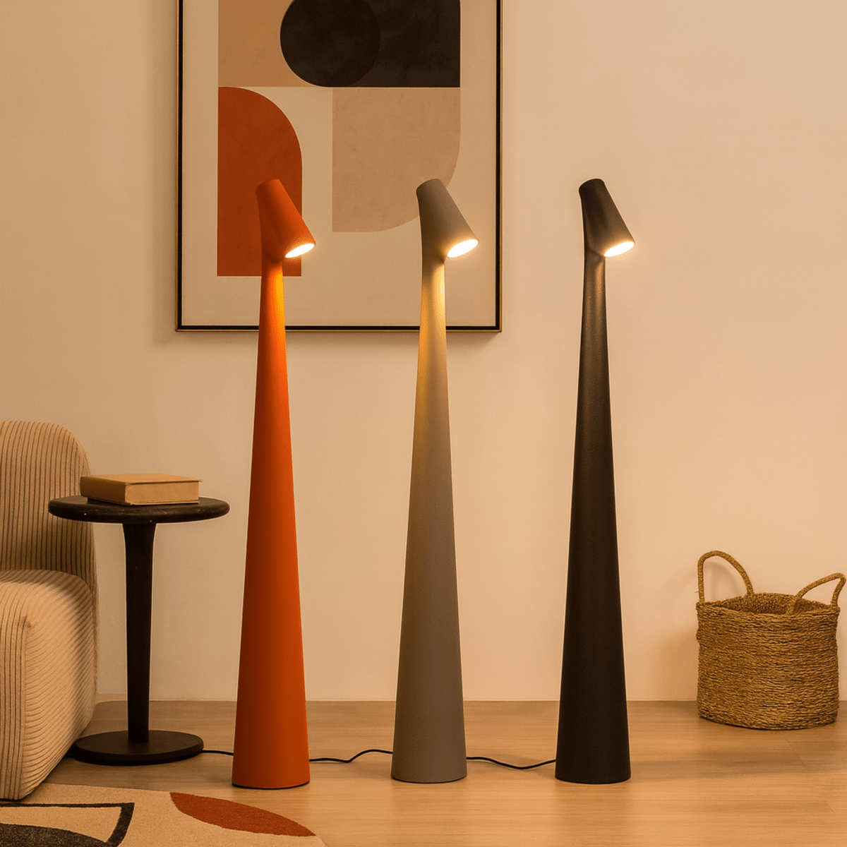 Lámpara de mesa de metal – Recargable y elegante para interiores y exteriores