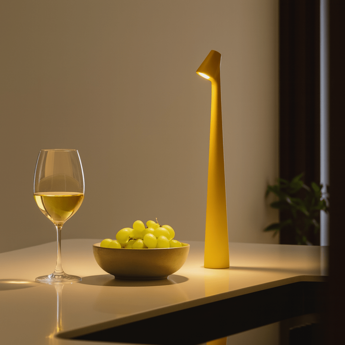 Lámpara de mesa de metal – Recargable y elegante para interiores y exteriores