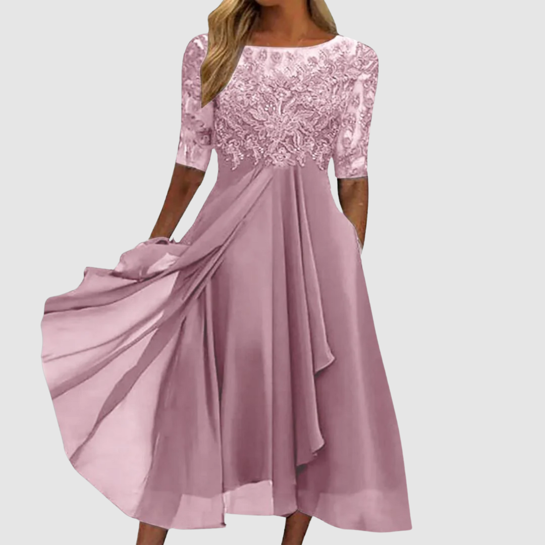 Vestido de Encaje para Mujer | Falda Fluida