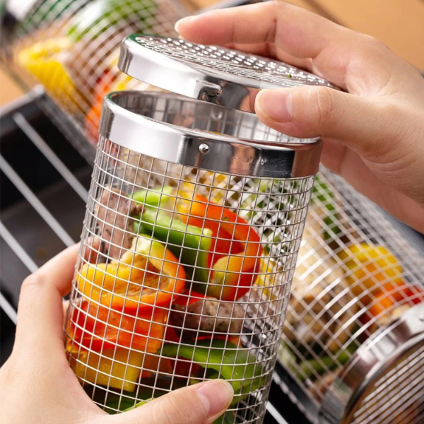 Cesta para BBQ - No más alimentos cayendo por la rejilla