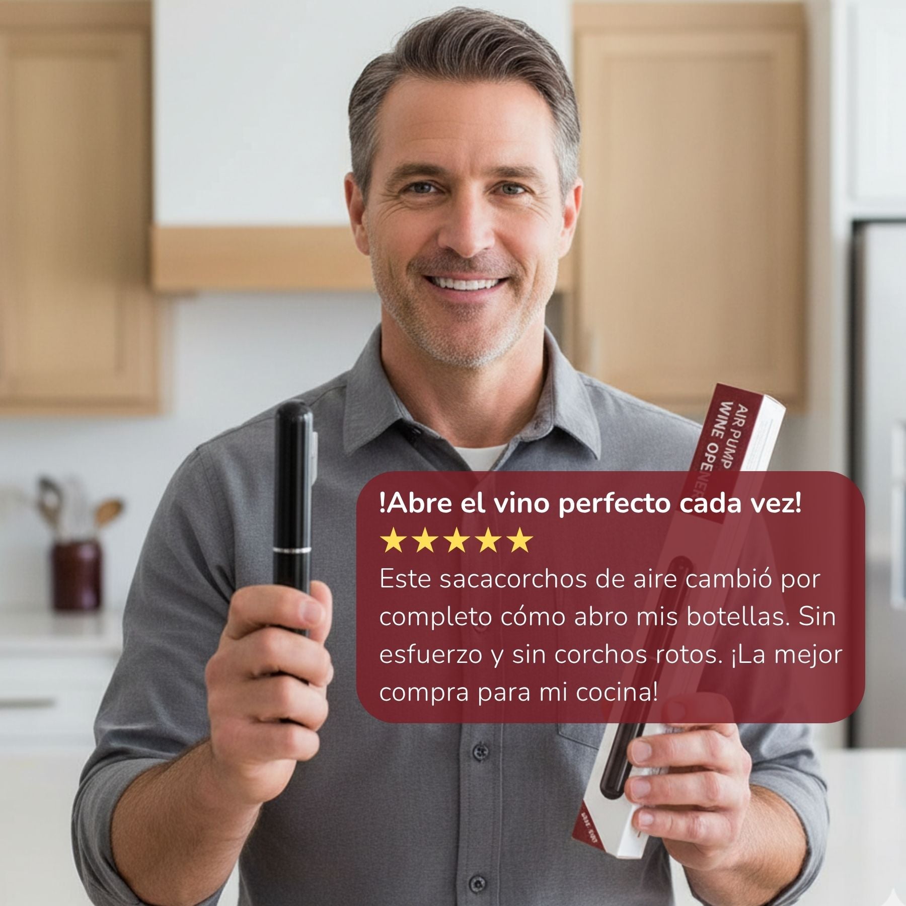 AirePop | Sacacorchos de Presión de Aire