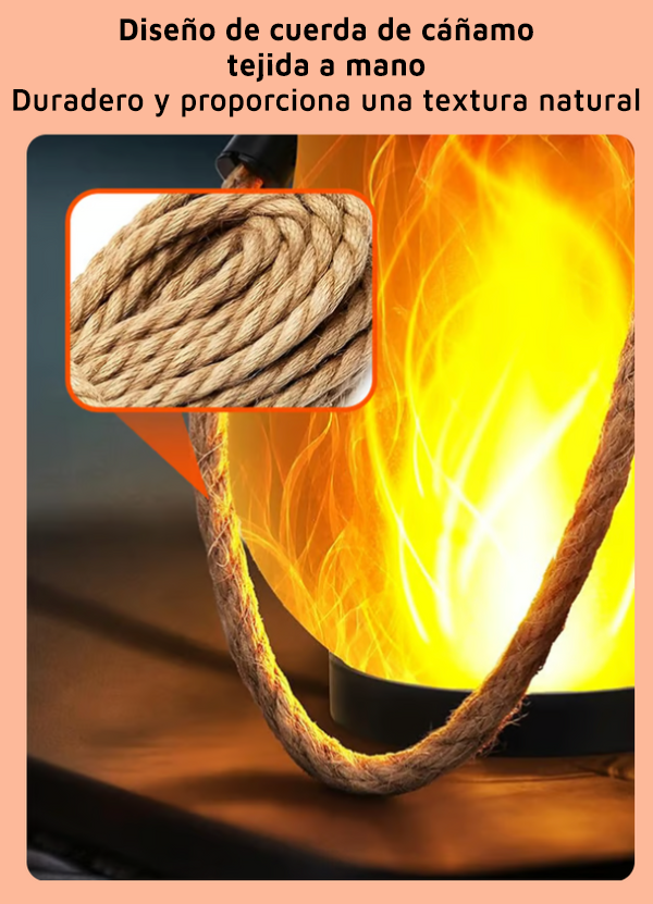 LlamaViva | Farol con Efecto de Fuego Realista