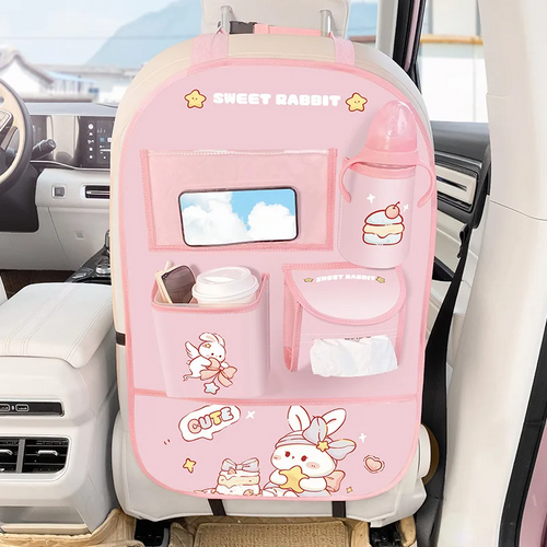 OrganizaViaje – Bolsa organizadora espaciosa para el asiento trasero del coche