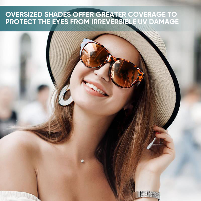 Gafas de Sol Superpuestas Polarizadas UV400 Diseño Cat-Eye para Hombre y Mujer
