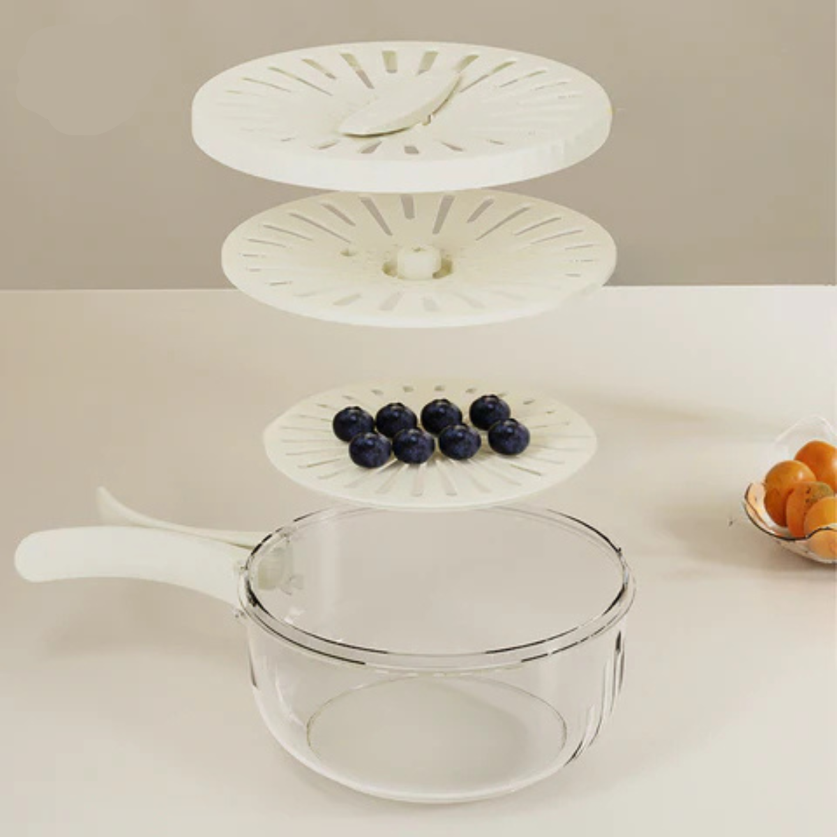 Fruitainer 1+1 Gratis - Enjuagar, llevar y almacenar