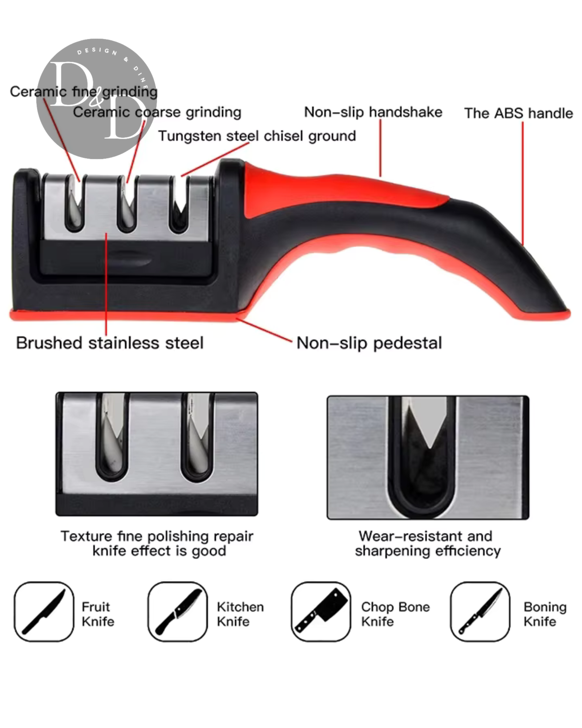 SharpCuisine - Afilador manual de cuchillos
