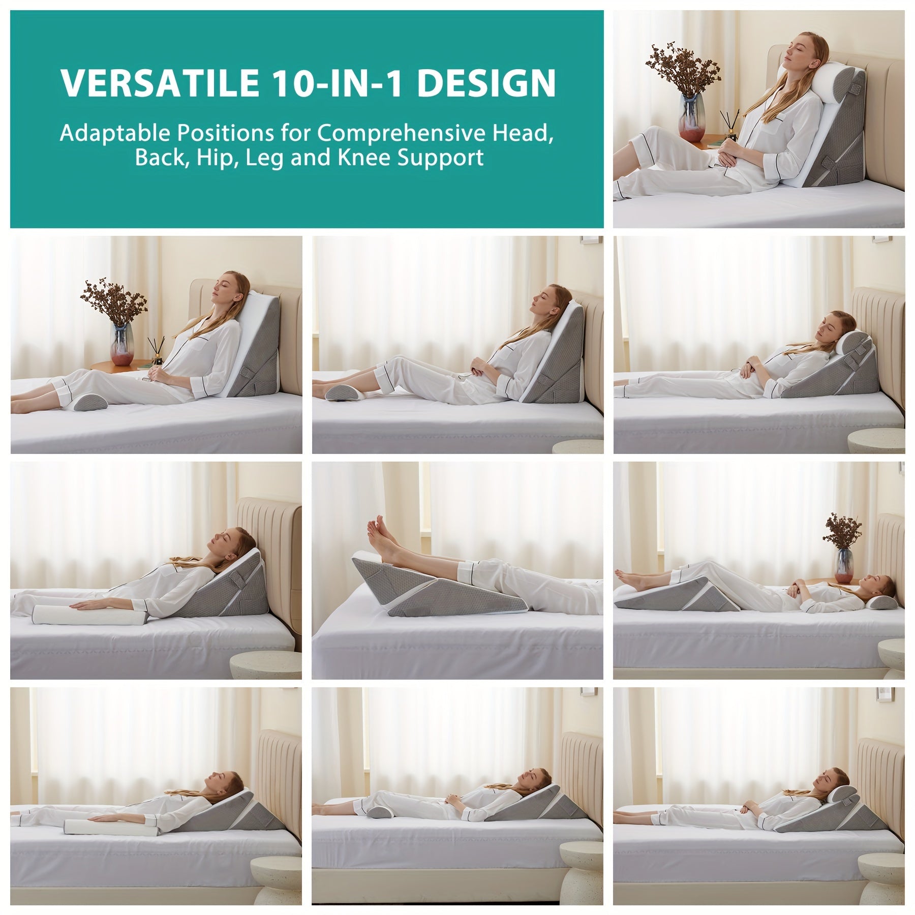 Cojín en Cuña Ajustable RelaxPlus – Comodidad y Soporte para la Recuperación