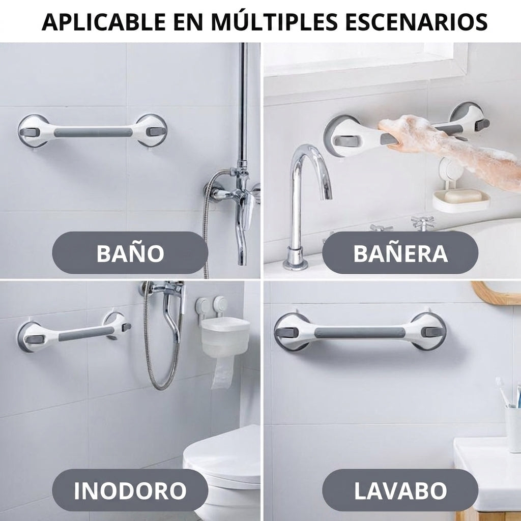 Agárrate ArtiCasa | Barra de Seguridad para Ducha con Ventosas - Sin Perforaciones