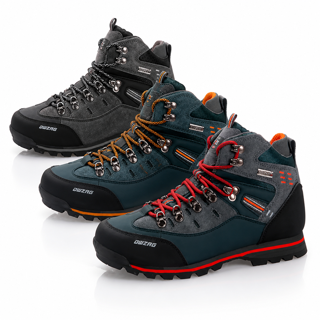 Bottes de randonnée pour homme à tige haute et semelle profilée