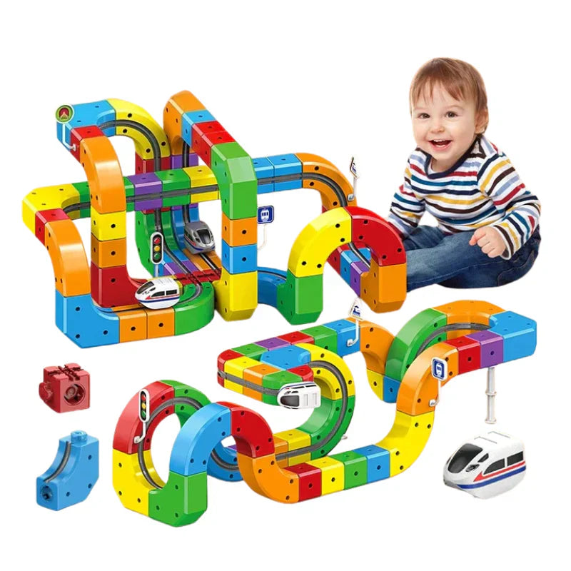 CuboRail DIY – Pista de construcción creativa para niños