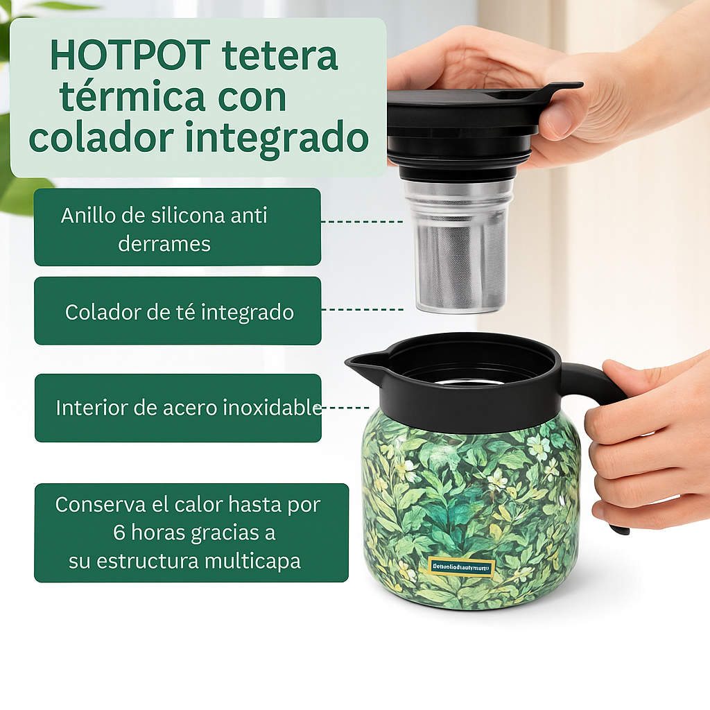 InfusiON Hotpot | Tetera térmica con colador integrado