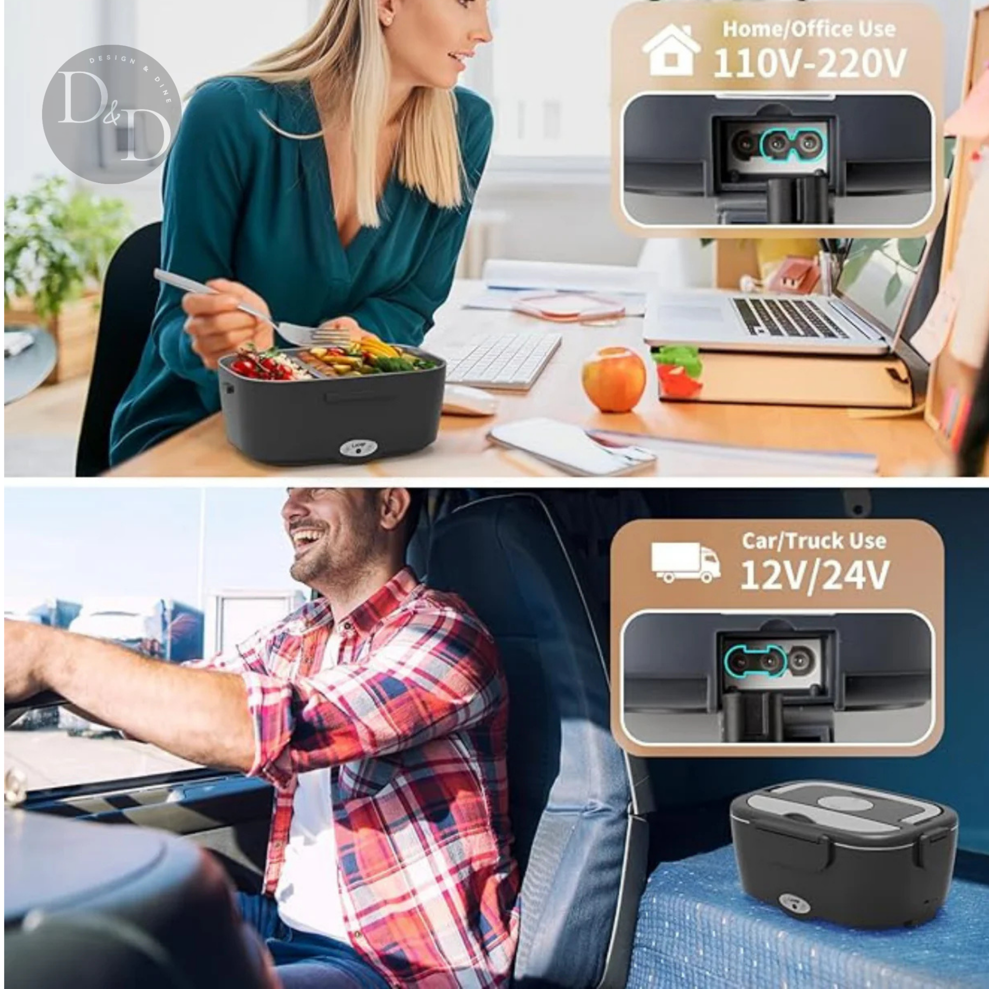 Calienta y Come - Lonchera eléctrica calefaccionada