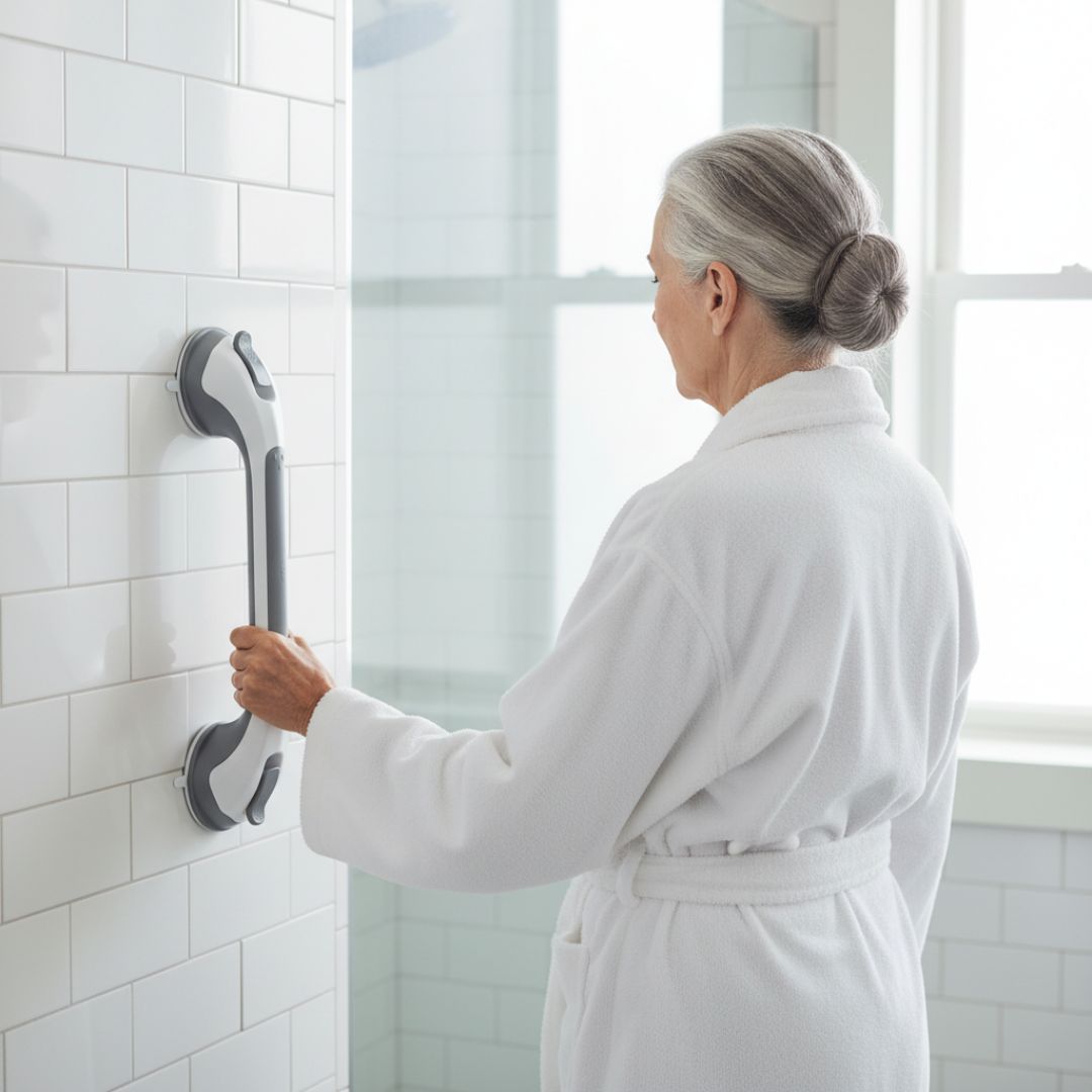 Agárrate ArtiCasa | Barra de Seguridad para Ducha con Ventosas - Sin Perforaciones