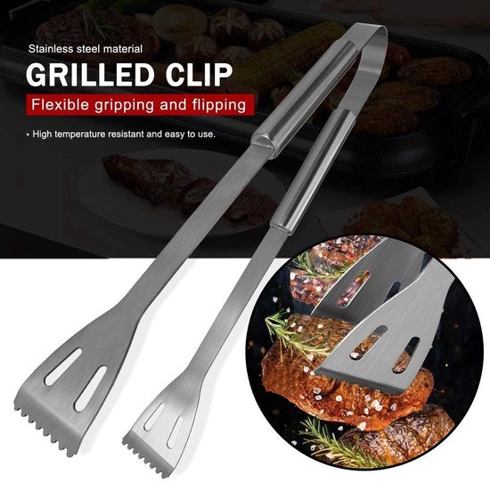 Juego de 18 piezas - Herramientas de BBQ de acero inoxidable