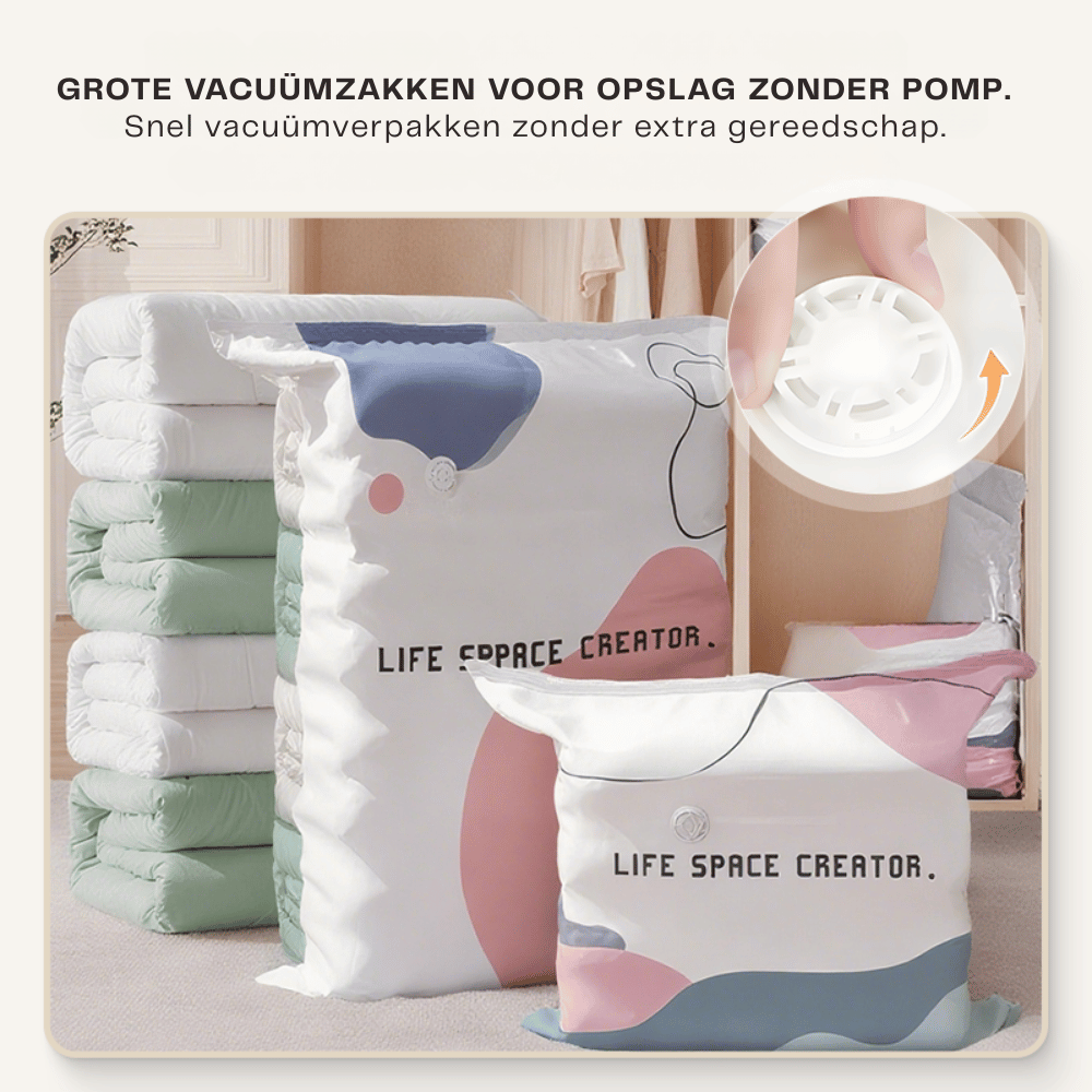 Bolsas de almacenamiento al vacío para ropa y ropa de cama