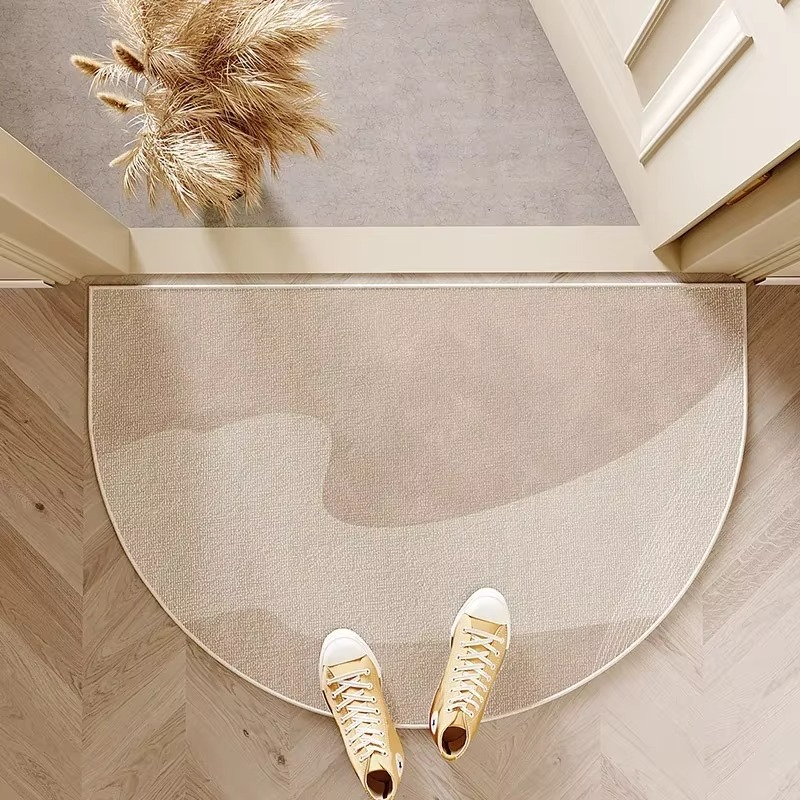 Felpudo Semicircular – Alfombra Antideslizante para Exteriores, Felpudo Repelente de Suciedad para Uso Interior/Exterior, Diseño Moderno