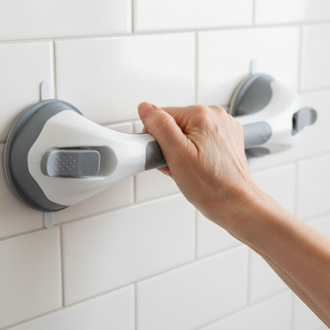 Agárrate ArtiCasa | Barra de Seguridad para Ducha con Ventosas - Sin Perforaciones