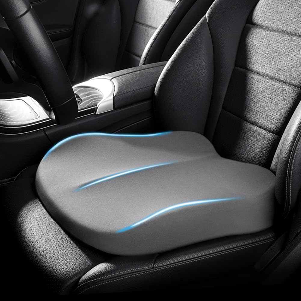 Coussin rehausseur de voiture ergonomique en mousse à mémoire de forme +7,6 cm