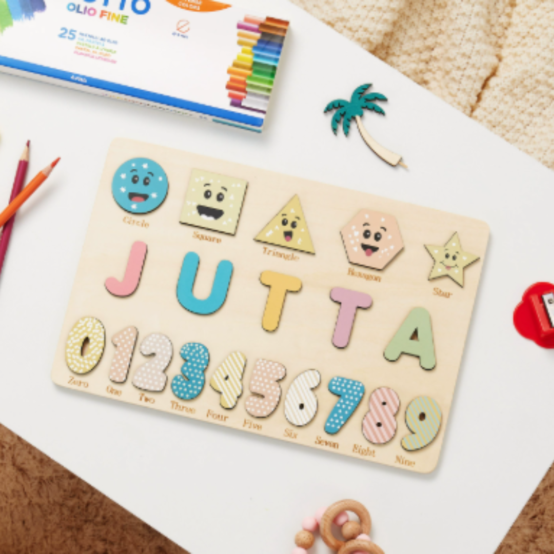 NomadWood – Puzle de madera personalizado con el nombre de tu hijo