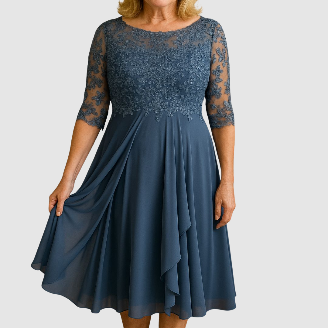 Vestido de Encaje para Mujer | Falda Fluida