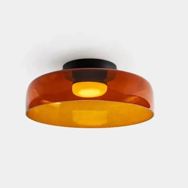 Plafón de Techo Escandinavo con Pantalla Translúcida en 3 Colores