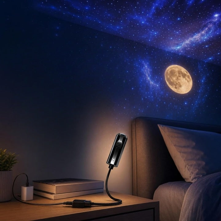 Projecteur LED d’étoiles avec 10 inserts de projection