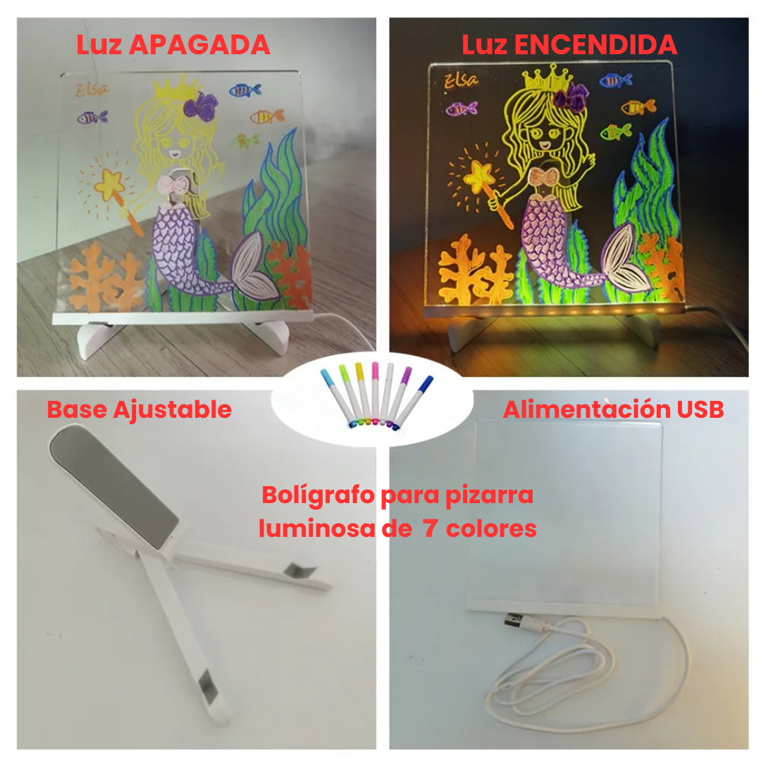TableroBrillante – Tablero de dibujo luminoso e iluminado para niños