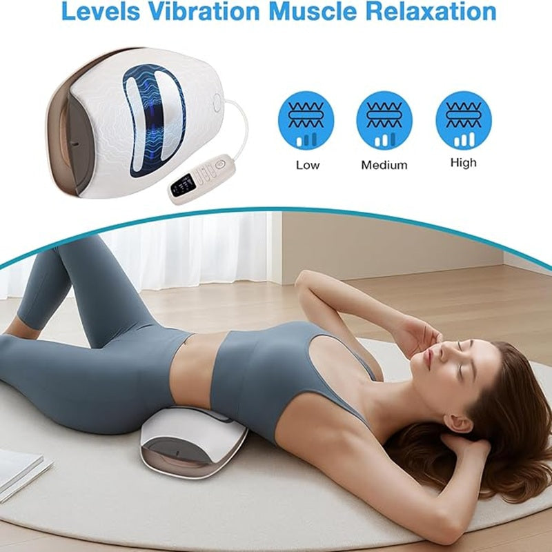4-in-1-lendenmassageapparaat met warmte, vibratie en elektrostimulatie