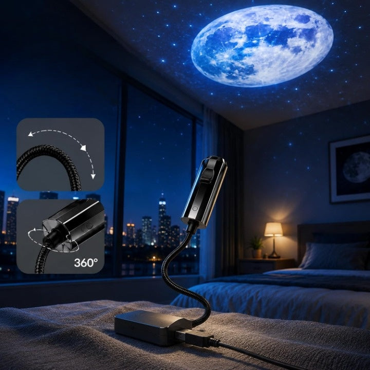 Projecteur LED d’étoiles avec 10 inserts de projection