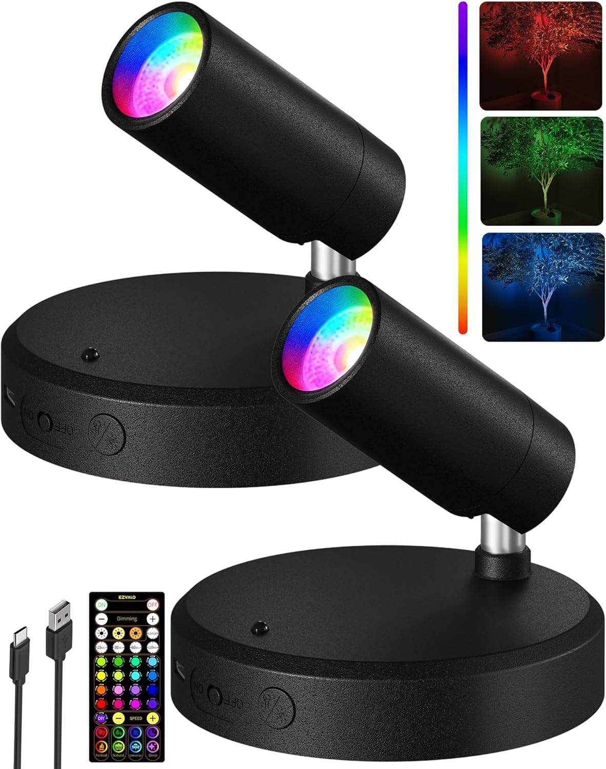 Luz RGB Recargable Inalámbrica para Fotografía