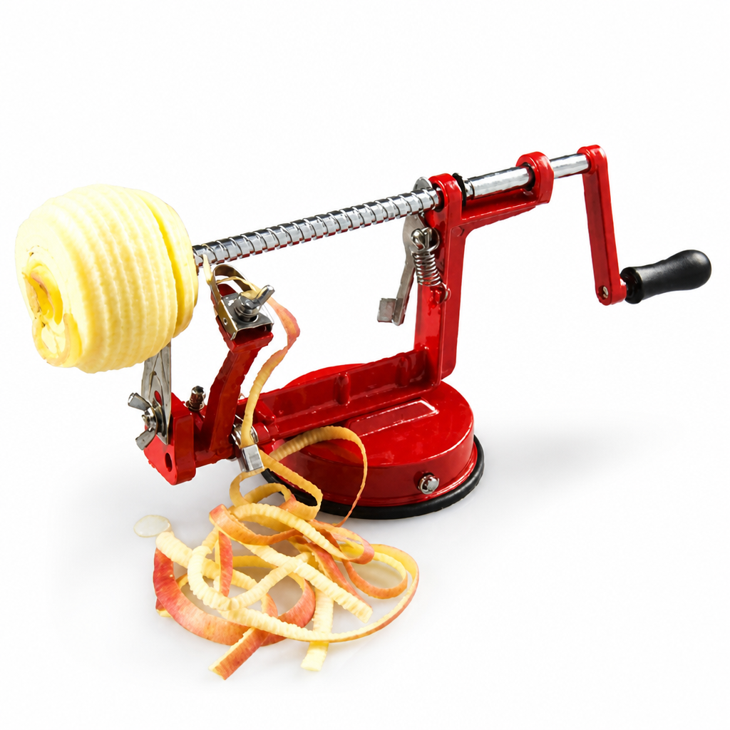 Handmatige 3-in-1-appelschiller met zuignap