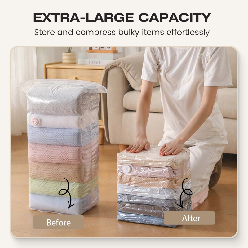 Bolsas de almacenamiento al vacío para ropa y ropa de cama