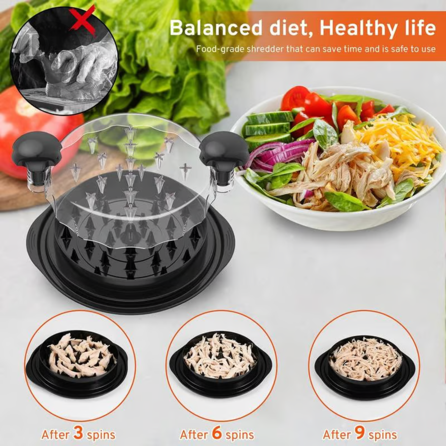 Featherease - ¡carne desmenuzada en segundos!