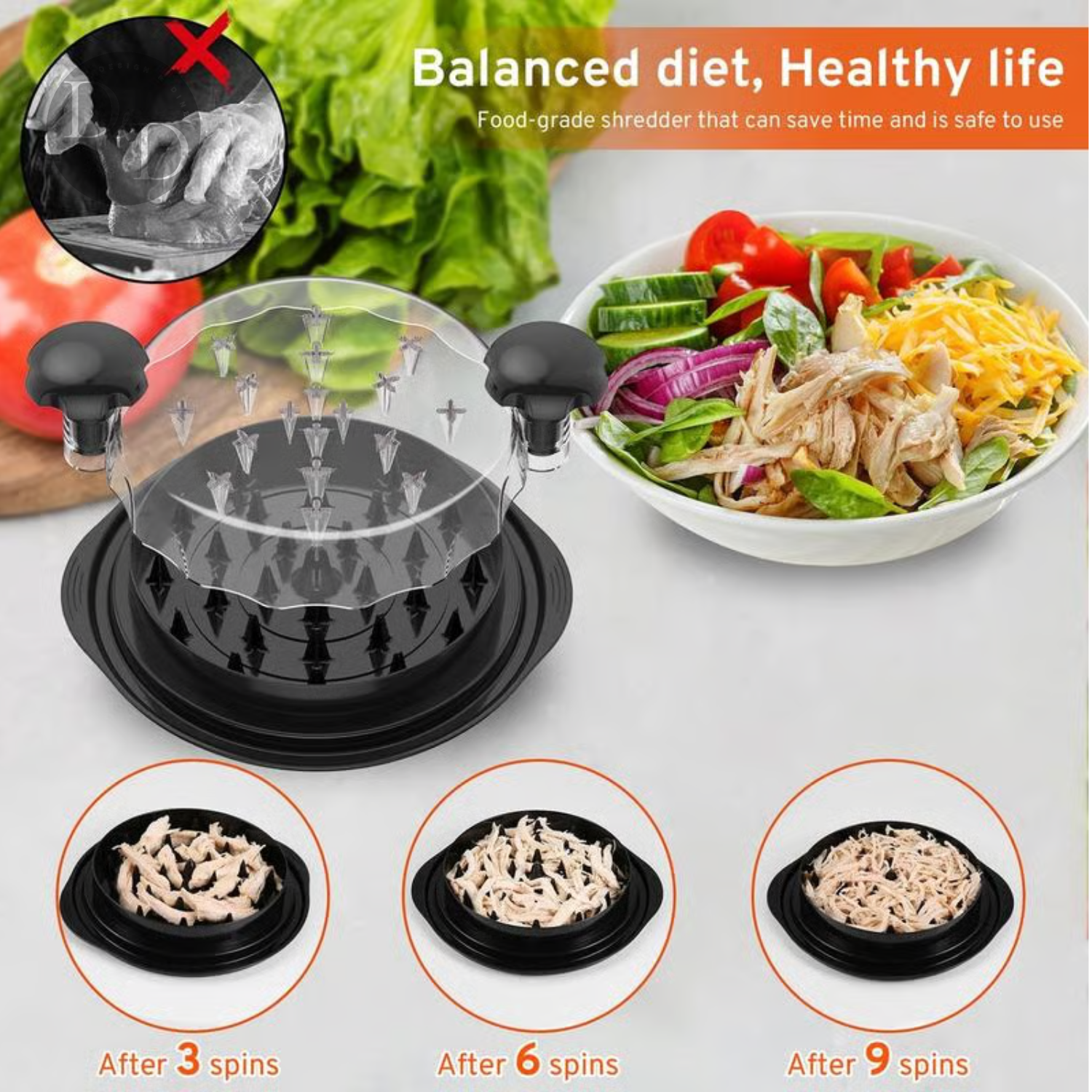 Featherease - ¡carne desmenuzada en segundos!