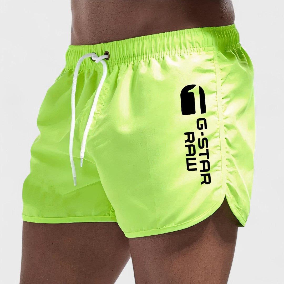 G-Star | Bañador corto de hombre - Amarillo fluorescente