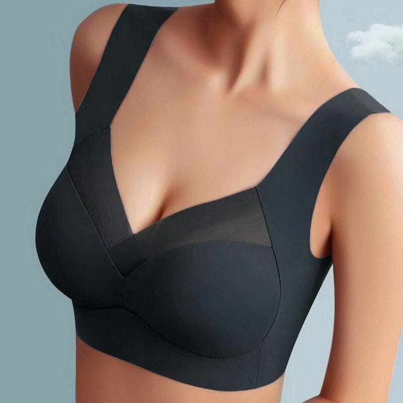Soutien-gorge sans armatures sans coutures avec effet push-up pour femme