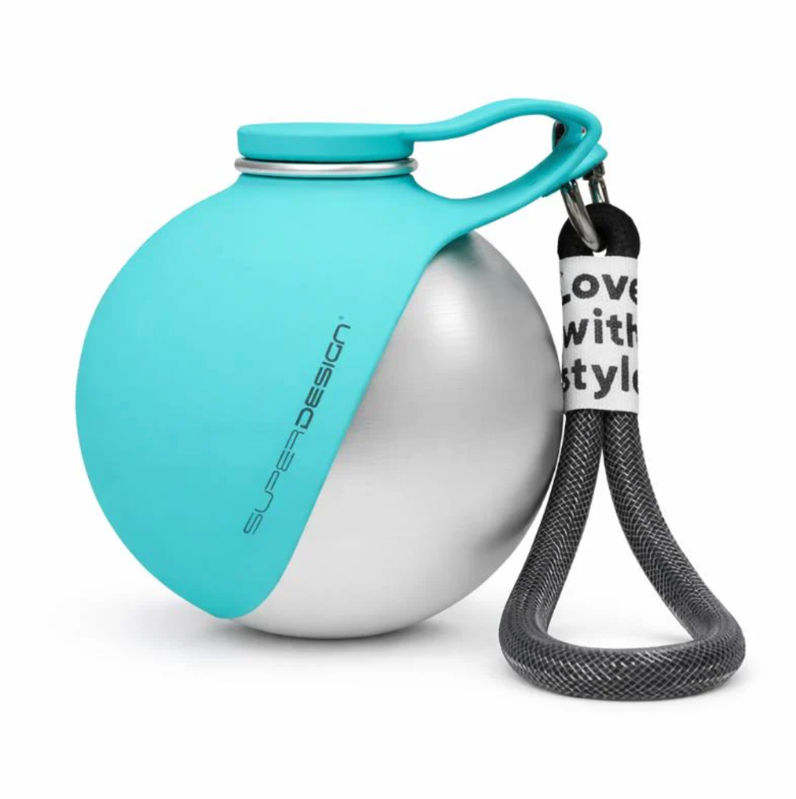 Botella de Agua Portátil para Perros de 250 ml con Bebedero Plegable