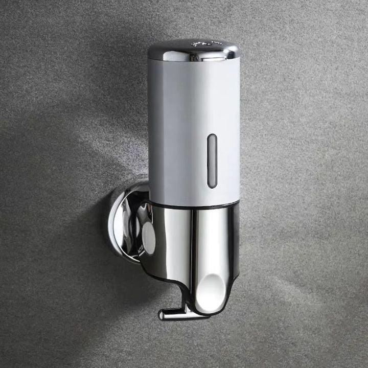 SOAPFORT – Dispensador de jabón de alta calidad, montado en la pared, con un elegante diseño de acero inoxidable