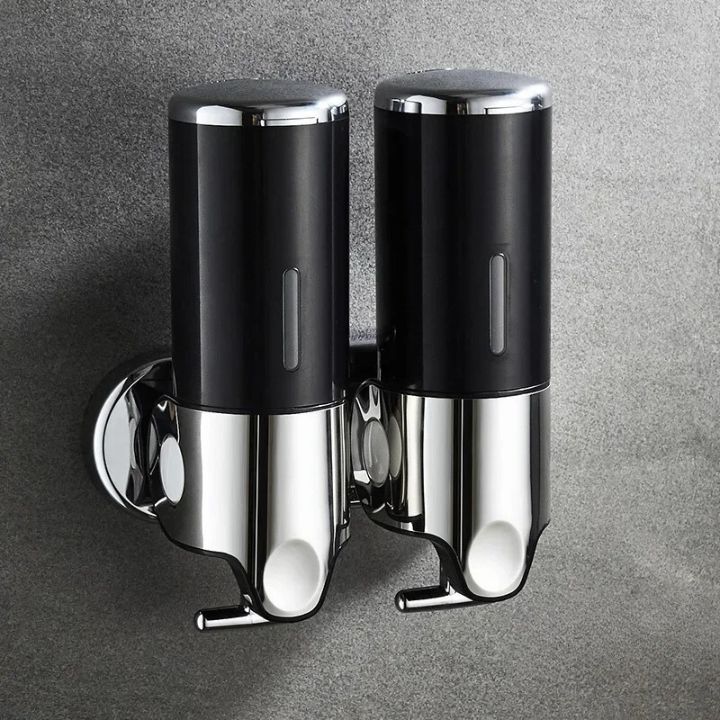 SOAPFORT – Dispensador de jabón de alta calidad, montado en la pared, con un elegante diseño de acero inoxidable